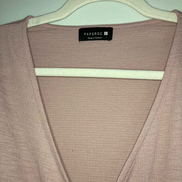 Pink Wrap Blouse - Picture 2 of 3